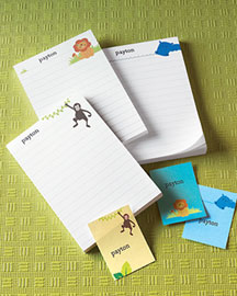 Horchow Animal Notepad & Sticker Set