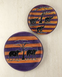 Horchow Decorative African Plates