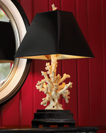 Horchow Coral Lamp