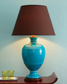 Horchow Turquoise Lamp