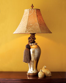 Horchow Gold-Leaf Lamp