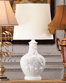 Horchow White Porcelain Lamp