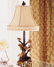 Horchow Golden Blossoms Lamp
