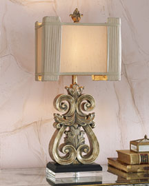Horchow Scroll Lamp