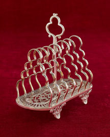 Horchow Toast Rack with Pierced Base, c. 1875